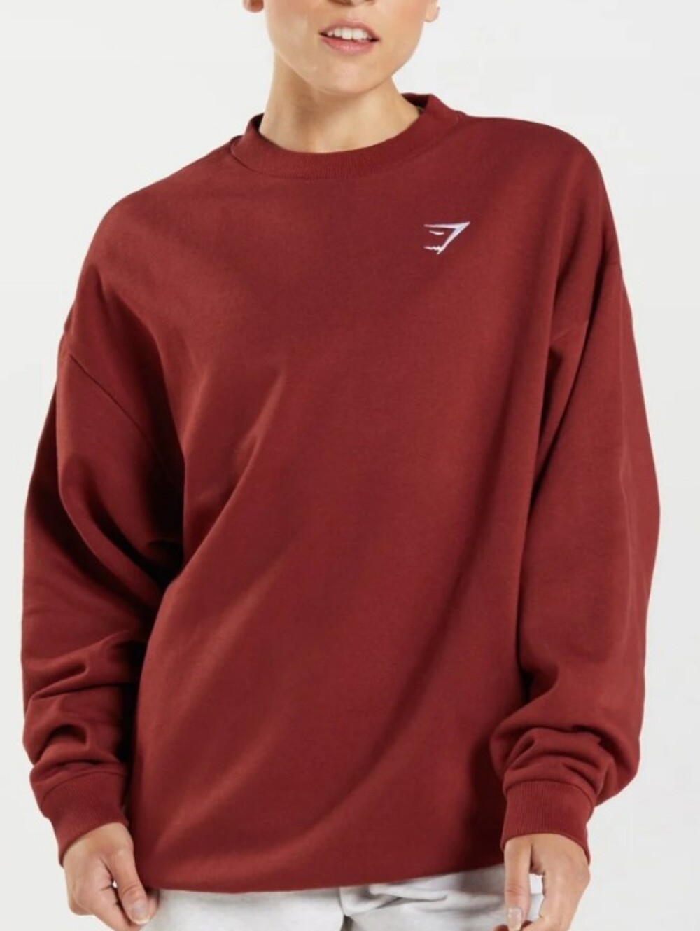 Gymshark Women Crewneck Sweater in Deep Wine